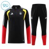 Tyskland Trænings Sweatshirt 2026-27 Kvart-Zip Sort TIL Børn